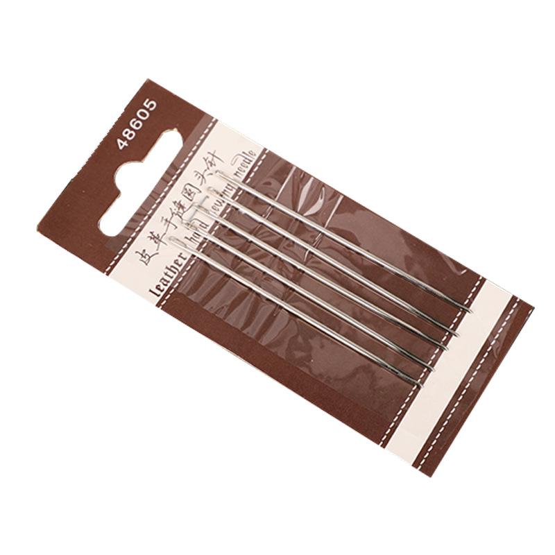 Набор из 5 французских кожаных игл для ручного шитья для DIY-изделий ручной работы из кожи