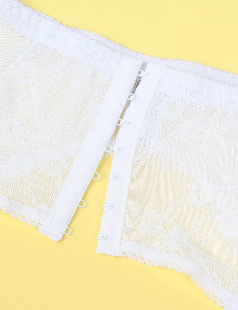 Подвязка для чулок с цветочным принтом, нижнее белье с застежкой из нержавеющей стали [comeondear] Пояс, сексуальный, размер, нижнее белье, кружево, женский, эластичный, пояс, комплект, нескользящий,