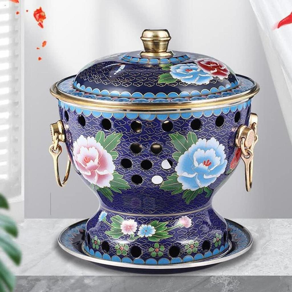 Cloisonne Pot Copper Chinese Pots Buffet Sturdy Warming Home Shabu