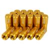 Легкие алюминиевые гайки Durax Racing Nuts M12 P1.25 Гайки-мешки Длинный тип Комплект из 20 штук (Золото/Золото)
