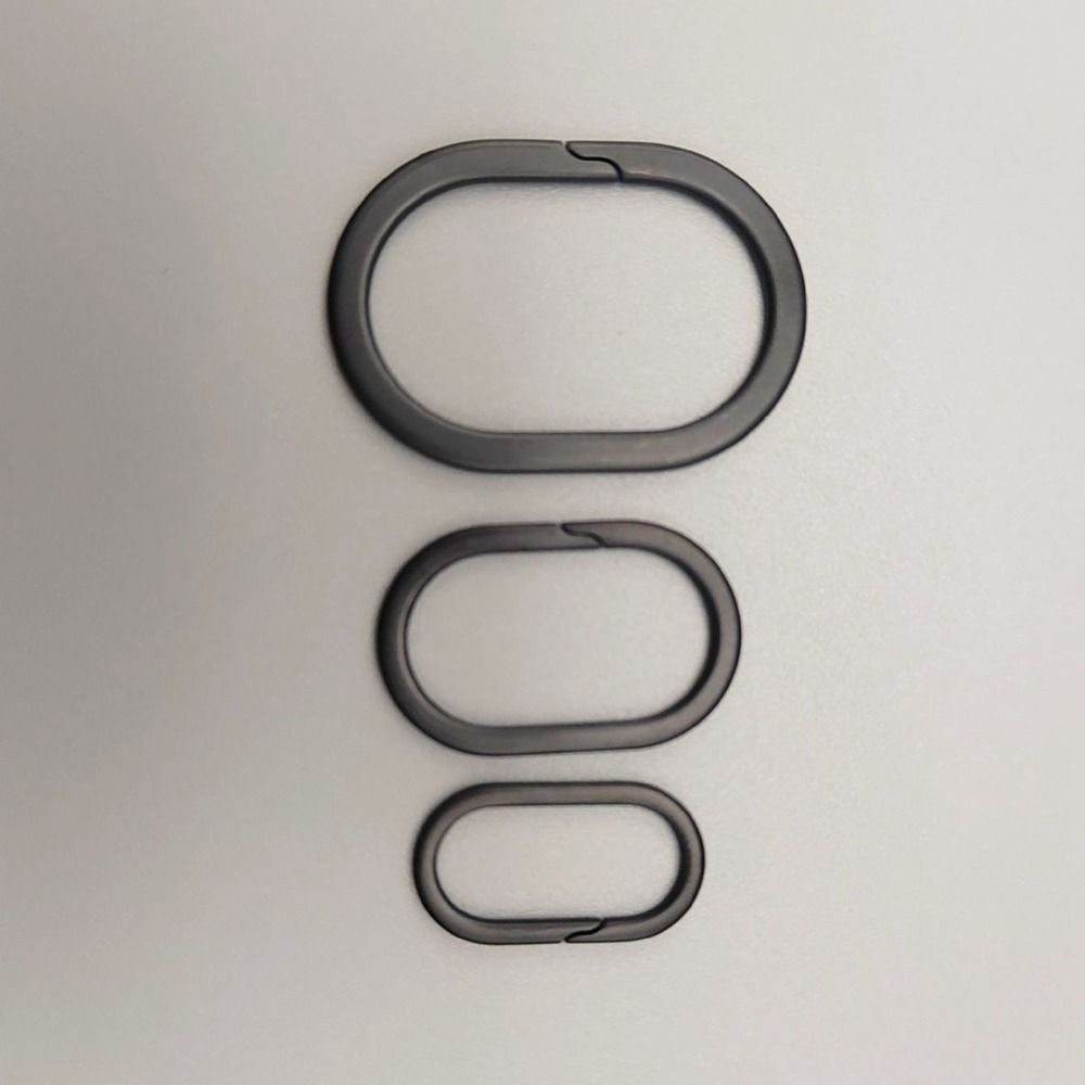 Real Titanium Alloy KeyRings Super Lightweight Pendant Oval Key Rings Male Creativity Gift