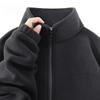 High-end Polar Fleece Jacket Casual Thickened Double-sided Fleece Men and Women Stand-up Collar Handsome All-match Plus Size Jacket