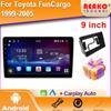 Android для Toyota FunCargo 1999-2005 Автомобильный радиоприемник DSP GPS Мультимедиа Видеоплеер Беспроводной CarPlay Android Auto 2din Stereo
