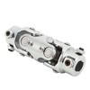 Double Steering U Joint 3 4in DD X 3 4in DD 5.2in Length Chromed Steering Column Shaft Coupler for 3 4in Input Shaft