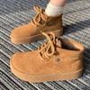 Suede Platform Women Ankle Boots Flats Fashion Shoes Woman 2025 Trend Winter New Designer Walking Cozy Casual Female Snow Botas