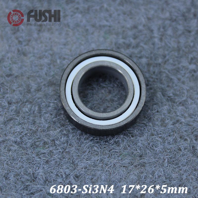 6803 Full Ceramic Bearing ( 1 PC ) 17*26*5 mm Si3N4 Material 6803CE All Silicon Nitride Ceramic 6803 Ball Bearings