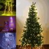 Cascading Lights For Christmas Tree, 8 Modes 200 Christmas LED String Lights, Christmas Tree Lights With Ring