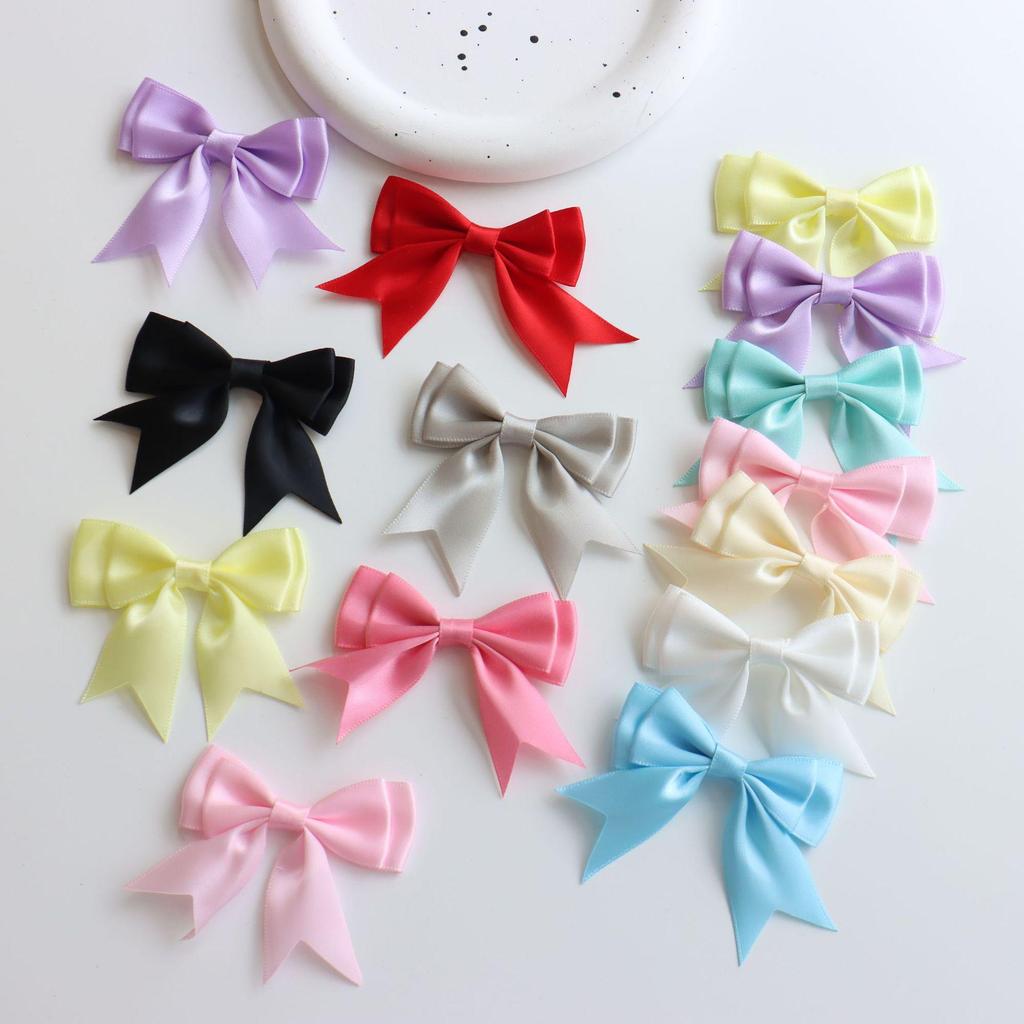 Double-Layer 8-Minute Polyester Swallowtail Ribbon Waist Bow and Headdress Accessory