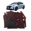 Nissan Note Exclusive Interior Rubber Mat 2 Rubber Door Door Pocket Accessories e-Power (E13) Ver. (Red) - Mats, Mats, Dress-Up Parts,