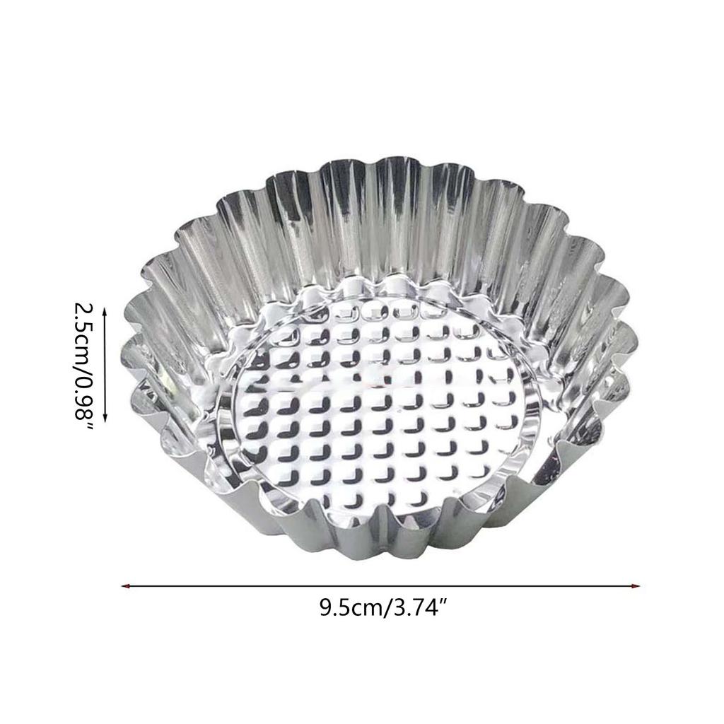 Форма для тарталеток из нержавеющей стали с антипригарным покрытием Форма для пирогов Форма для кексов Яичный тарт Форма для выпечки тарталеток Форма для кексов Пицца Формы для выпечки