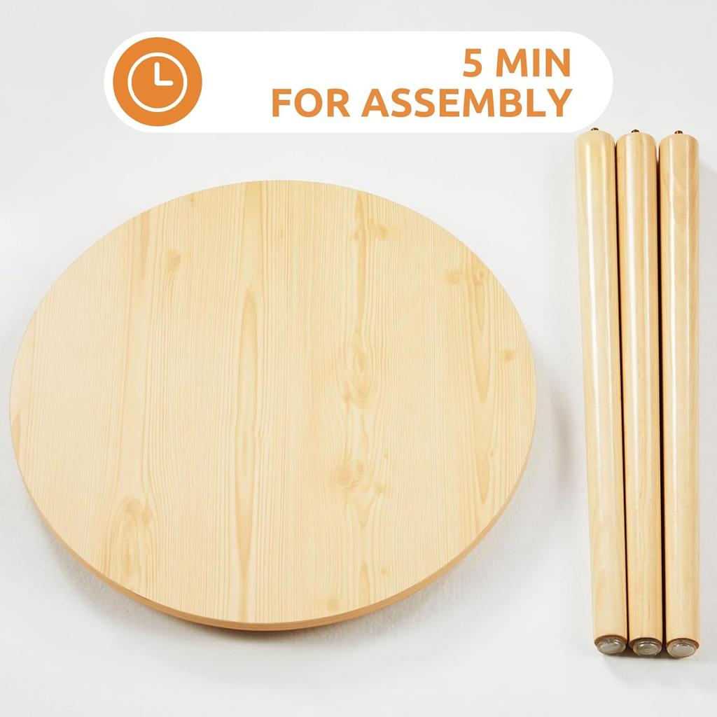 Маленький круглый журнальный столик из дерева, съемный мини-стол, мебель для гостиной, прикроватная тумбочка для дивана, стеллаж для хранения вещей в спальне