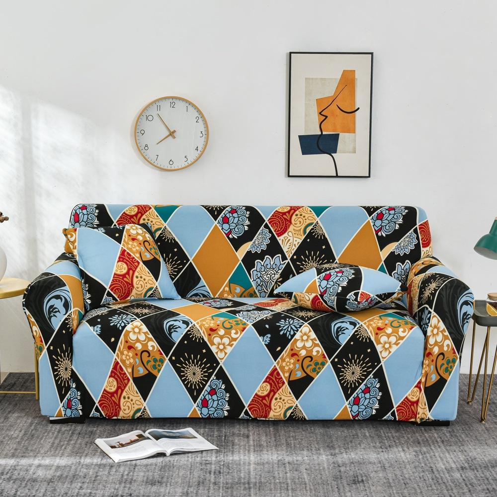 Эластичный чехол для дивана, универсальный нескользящий трехместный чехол для дивана, тканевый чехол для дивана, полотенце, полностью покрытый бытовой пылезащитный чехол