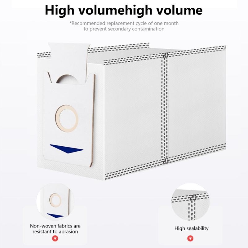 Pack of 10 Dust Bags Vacuum Cleaner Bag Replacement Vacuum Cleaner Dust Bags Cloth Material for T30PRO/MAX Models