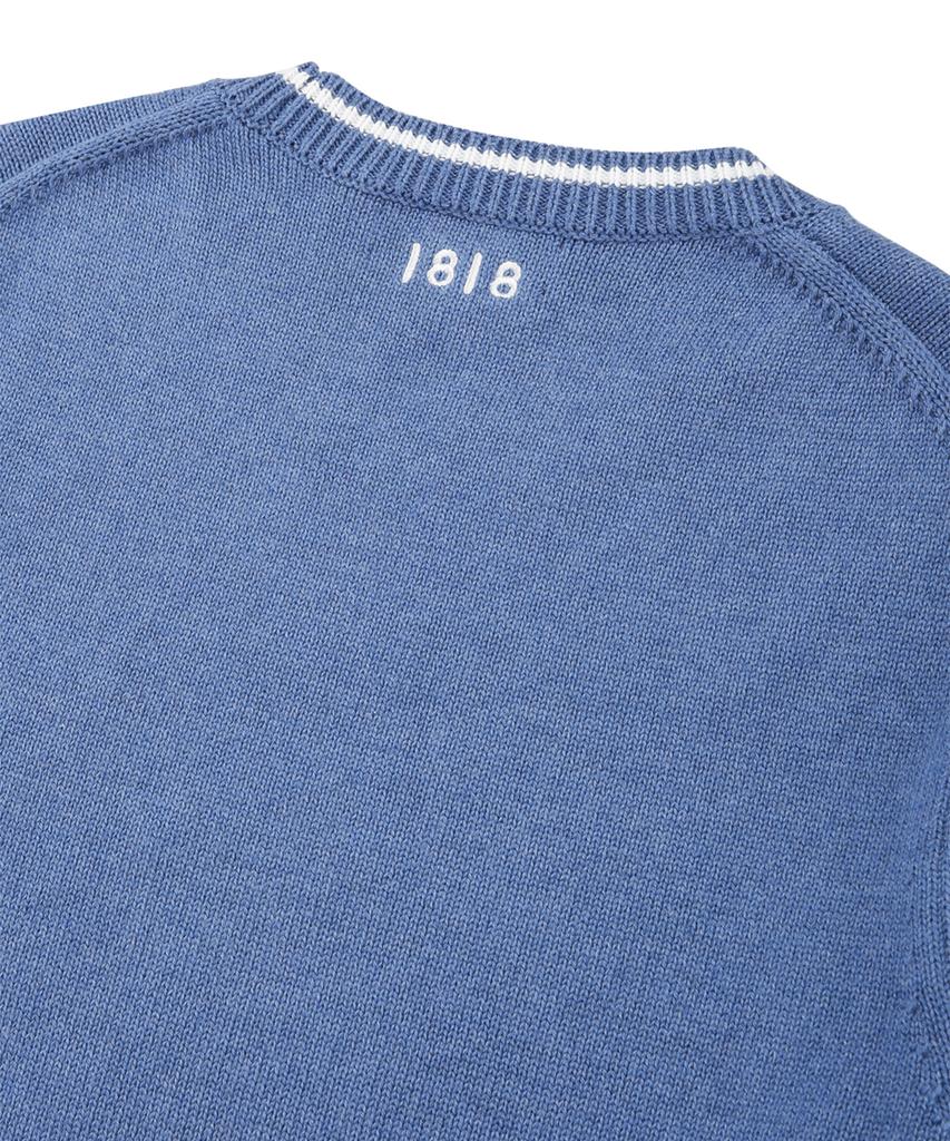 Свитшот BROOKS BROTHERS с круглым вырезом из хлопка 'Cotton Archive' с изображением парусника (синий) (Bbwrmm8197Mes)