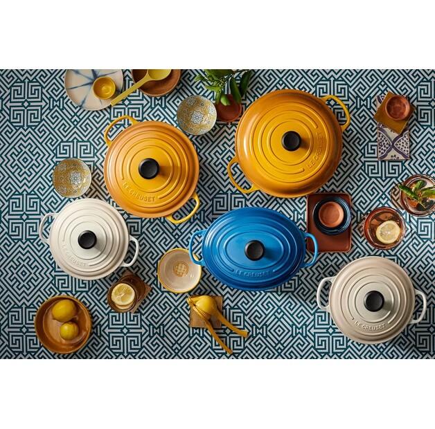 Чугунная жаровня Le Creuset Signature круглая 24 см нектар 4,2 л (21177246724430)