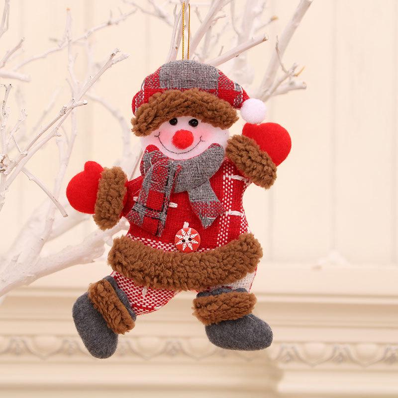 Cross-Border Small Santa Christmas Ornaments - Tree Accessories and Cloth Art Gifts