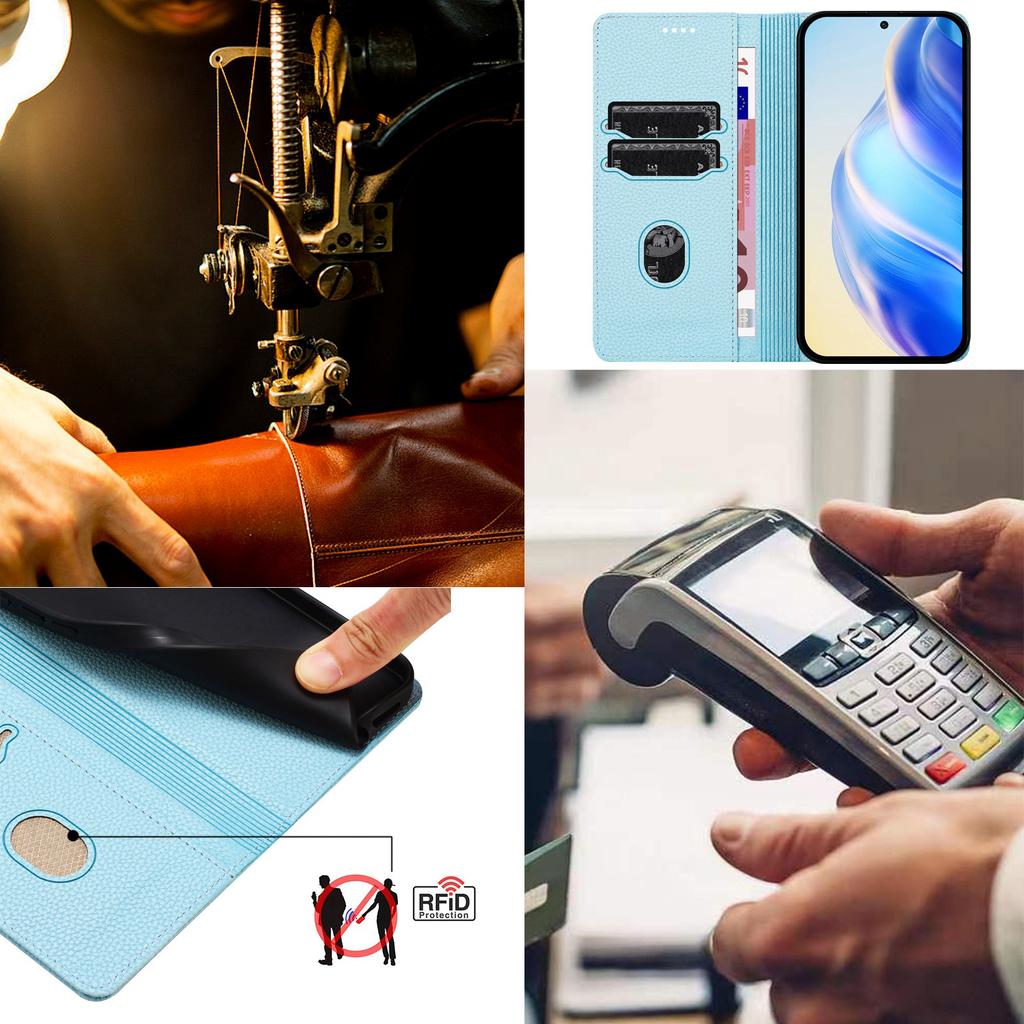 For Samsung Galaxy A36 5G Wallet Case RFID Blocking Litchi Texture Leather Mobile Cover