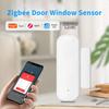 Датчик двери Tuya Zigbee для умного дома, беспроводной детектор окна, пульт дистанционного управления, приложение Smart Life, система сигнализации домашней безопасности Alexa