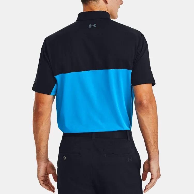 Under Armour Performance 2.0 Polo Shirts Men's Black Polo Collar Moderate Straight Fit (Unisex) Polo Shirts 1355492 001