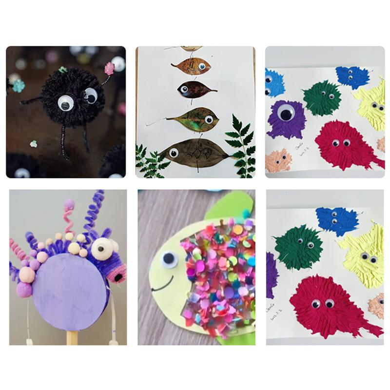 100 шт./упак. Самоклеящиеся глазки-шарики для кукол, аксессуары, глаза для DIY, скрапбукинга, поделок, рукоделия, ручной работы, игрушек TMZ