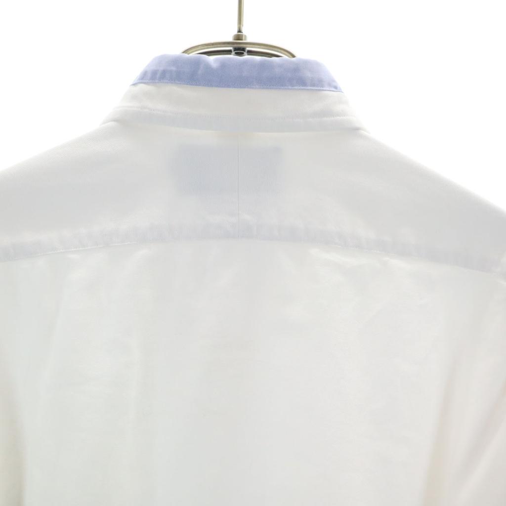 RRL 90-е годы Старая бирка с инициалами красная 3 звезды Рубашка с длинным рукавом на пуговицах S белая Мужская Б/У