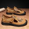 Summer Men's Casual Shoes Large Size Breathable Mesh Casual Sneakers Sandals for Men Mens Leather Sandals
