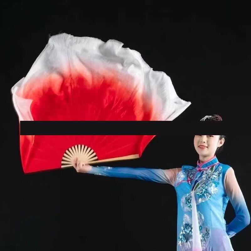 WEZHO Удлиненный танцевальный веер из искусственного шелка