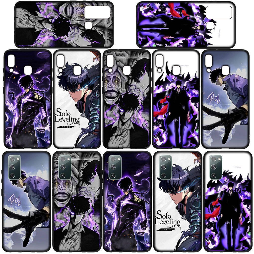 Чехол для Samsung Galaxy S25 S23 S22 S24 Ultra FE A05 A06 A15 A16 A36 A37 A35 A54 A55 A56 A57 A25 A26 A53 A17 Мультяшный Solo Leveling Сон Джин У Обложка
