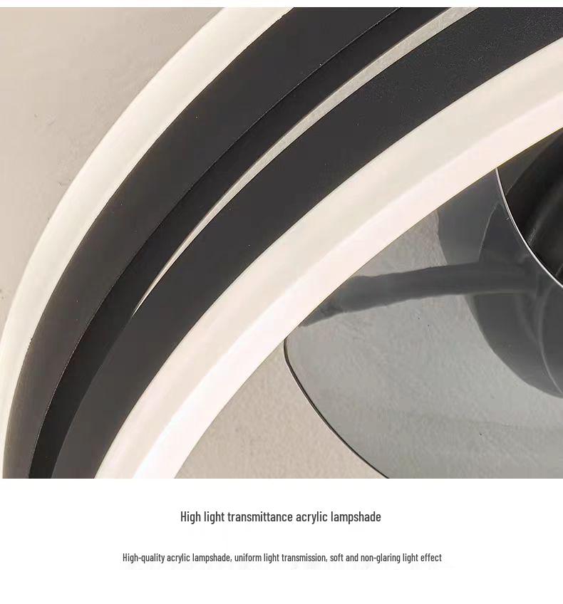 Бесшумный светодиодный потолочный вентилятор для гостиной, спальни и столовой