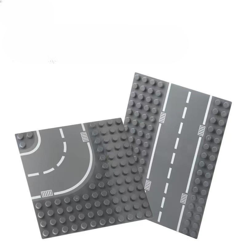 Нижняя пластина дорожного строительного блока Детская развивающая большая нижняя пластина из ДСП Аксессуары для игрушечного строительного блока Нижняя пластина