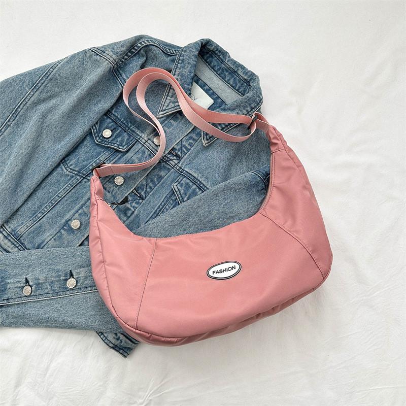 Trendy Large Capacity Dumpling Shape Shoulder Bag For Women Street Style Fashion 2023 Summer New Simple Single Shoulder Bag