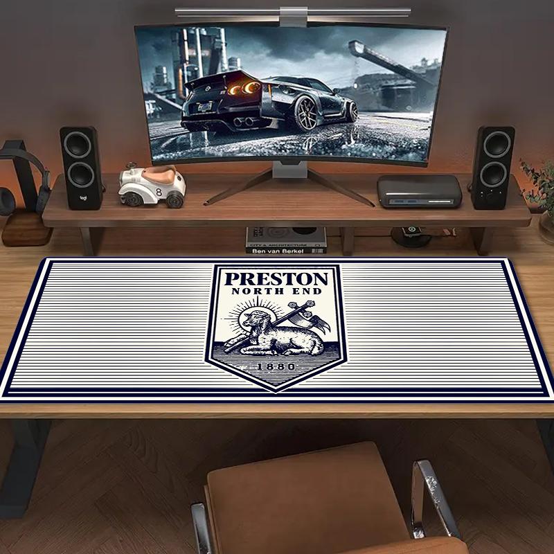 Коврик для мыши Preston North End Fc Большой коврик для игровой поверхности Нескользящий коврик для ноутбука и планшета XXL Мини-коврик для ПК с заблокированным краем