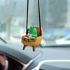 Подвесное украшение, очаровательное украшение в виде мультяшной лягушки со шнурком, легкое вешание, украшение для зеркала заднего вида, подвеска для салона автомобиля