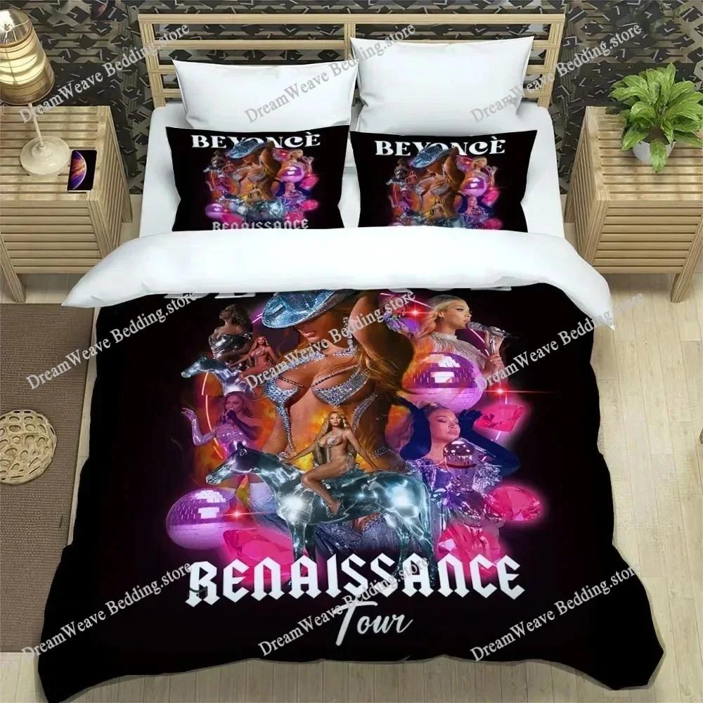 3D Print Beyoncé Giselle Knowles Bedding Set Duvet Cover Bed Set Quilt Cover Pillowcase Comforter King Queen Size Boys Adult