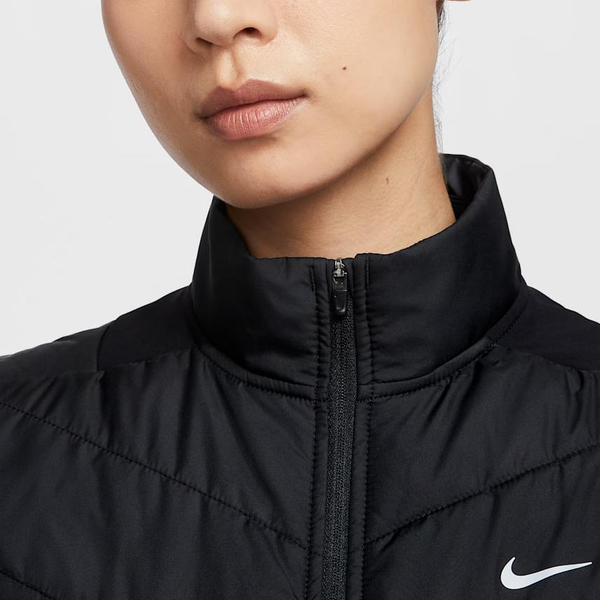 Nike Термо жилеты Женские Черный Стойка Умеренный Другое HV2656-010