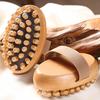Деревянная массажная щетка для тела с ремешком для руки эргономичный мужской женский меридиан плечевой шея тело антицеллюлитный массажер скруббер гуаша инструмент