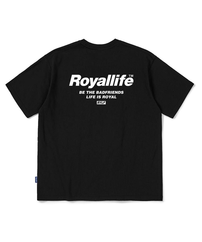 ROYALLIFE Футболка с коротким рукавом 'Будь Друзьями' (Rl701 Будь Другом Футболка) - черный
