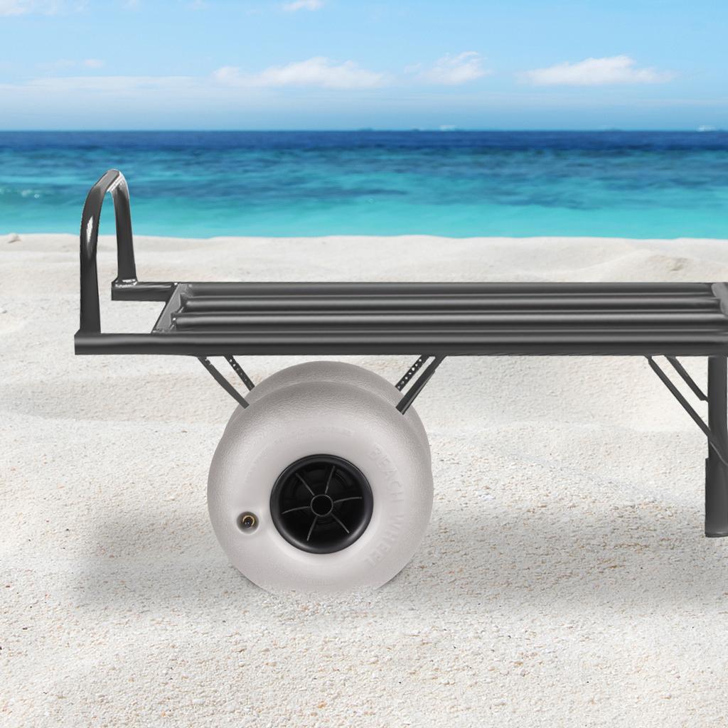 Широкие колеса для песка, 2 шт., баллонные шины для тележки для каяка и лодочного прицепа, грузоподъемные, вседорожные сменные шины