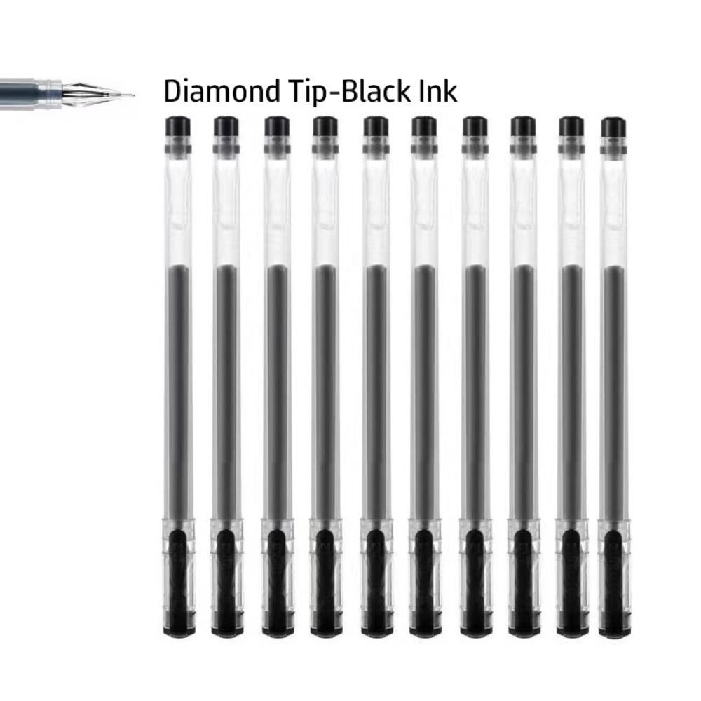 10 шт./набор черных/синих/красных чернил нейтральных ручек для подписи, пишущих инструментов для студентов, тестовых заданий