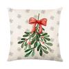 New Christmas Pillow Cover Linen Car Waist Cushion Cushion Cover Bedroom Bed Cushion
