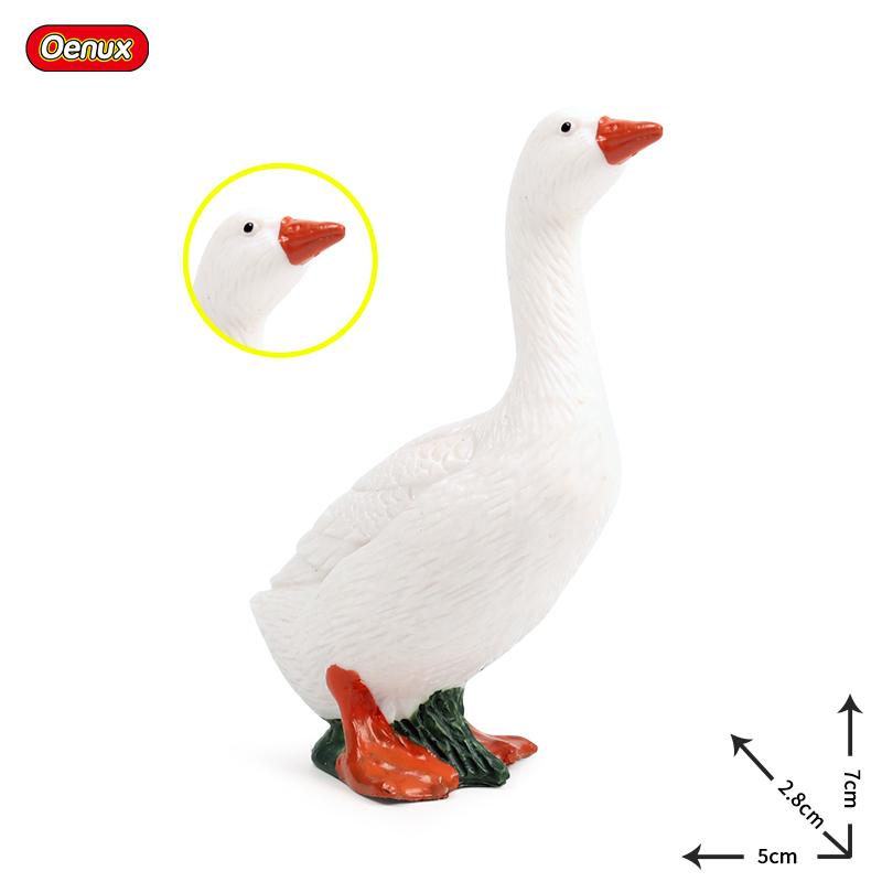 Oenux Модель Домашней Птицы Симуляция Гусь Лебедь Стая Утки Статуэтки Фермерских Животных Миниатюрная Фигурка Образование Детская Игрушка