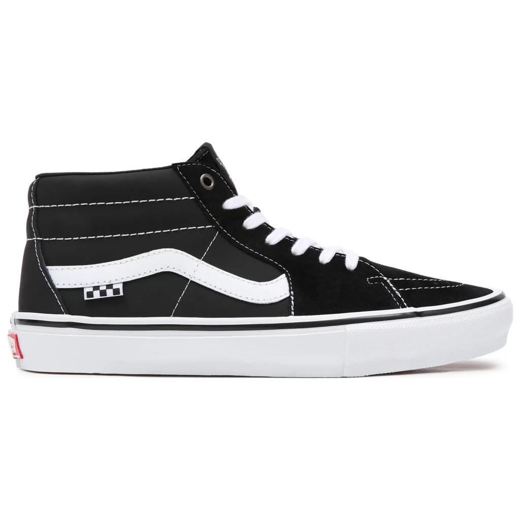 Vans Skate Grosso Mid Черные кроссовки унисекс Белая кожа эмо VN0A5FCG625
