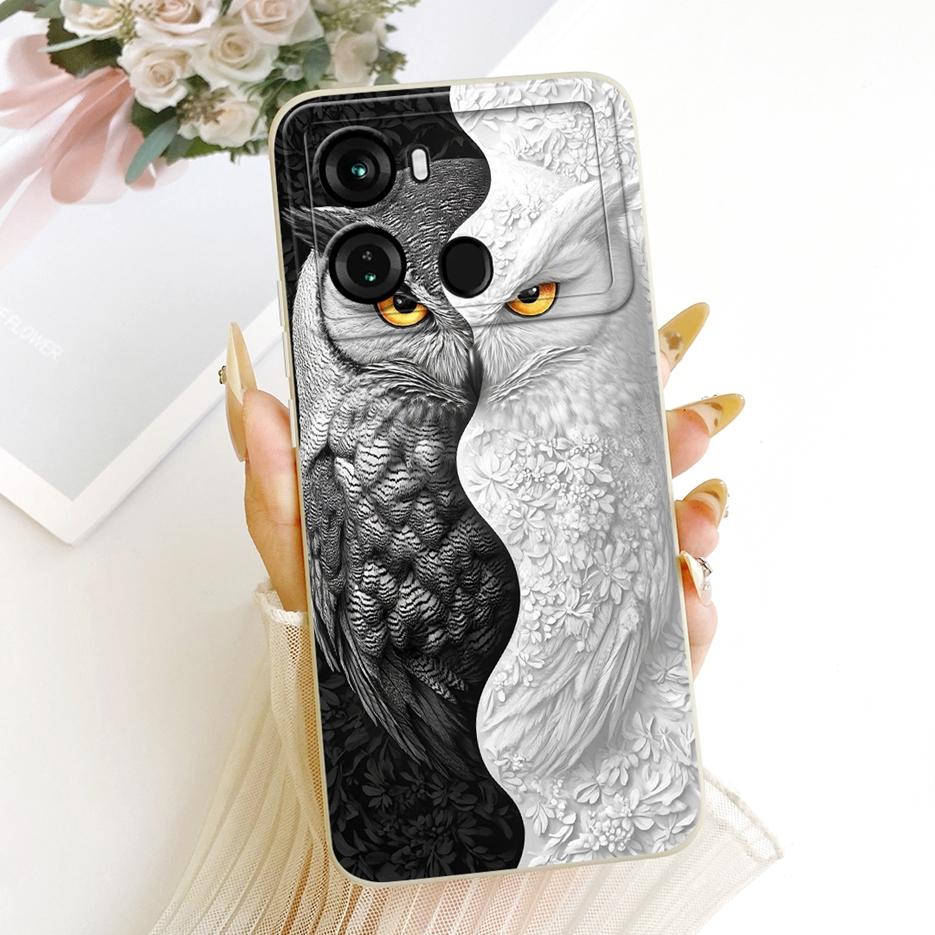 Чехол для Itel P40 P662L Милый Кот Панда Мультяшная Обложка Ударопрочный Мягкий ТПУ Чехол для Телефона Для Itel P40 Plus P683L P 40 ItelP40 + Чехол