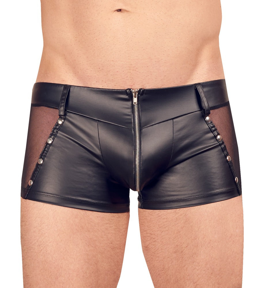 NAXIS Black Imitation Leather Boxer - Svenjoyment - Sexy Boxer