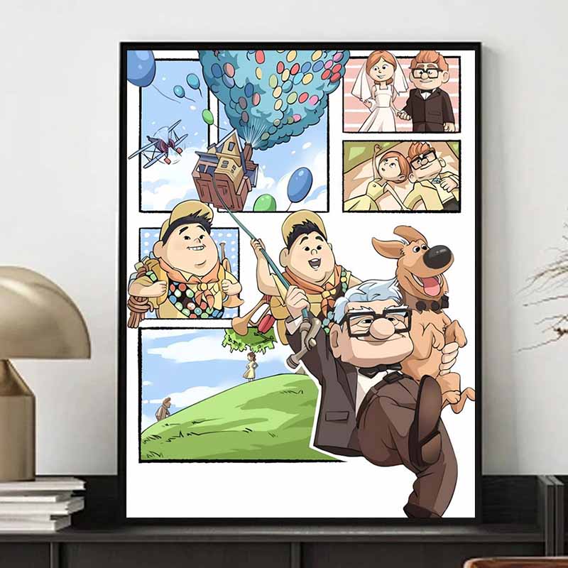 Disney 5d DIY Diamond Painting Up Illustration Art Embroidery Mosaic Cross Stitch Home Decoration Gift Crafts