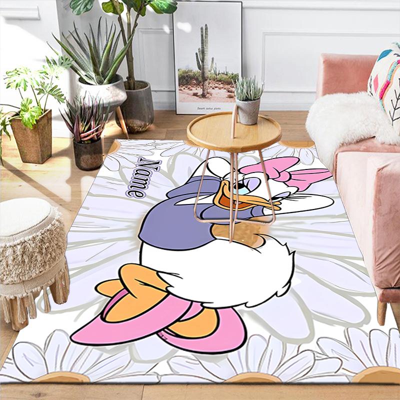 Custom 1Pc Daisy Duck Daisy Day Rug Office Carpet Indoor Outdoor Entrance Doormat Nonslip Soft And Comfortable Living Room D91630