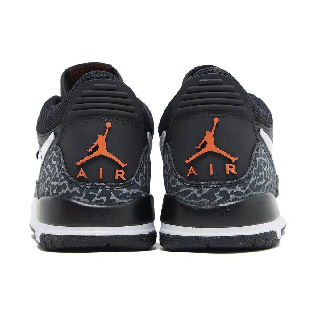 Детские кроссовки Air Jordan Legacy 312 Low GS Black White Safety Orange Wolf-Grey CD9054-018