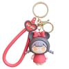 Fashion Bag Pendant Cartoon Car Key Ring Hanging Ornaments Cute Doll Key Chain  School Bag Pendant