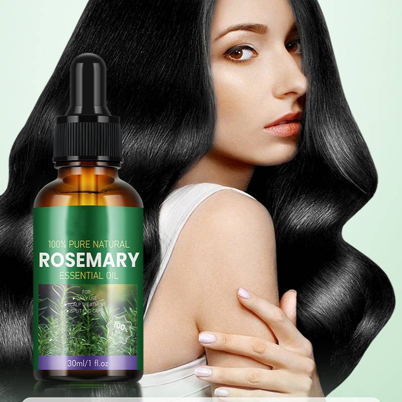 Эфирное масло для ухода за волосами с розмари и биотином для ежедневного использования - Увлажняющее, против сухости и для лечения секущихся кончиков