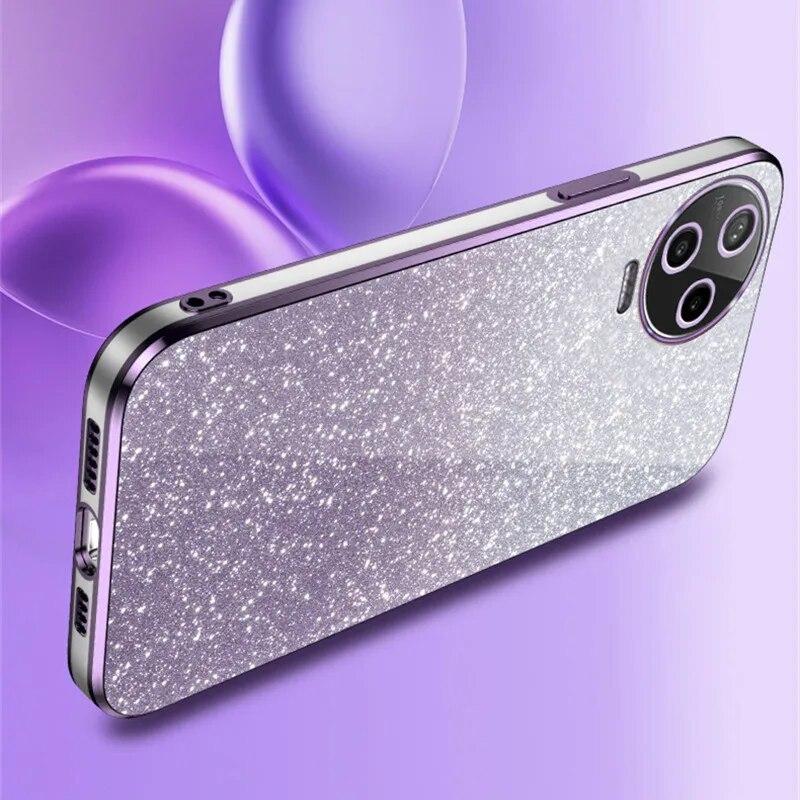 Роскошный чехол с градиентным блестящим покрытием для Infinix Note 12 Pro 20 30 Smart 8 7 Hot 30 30i Play Tecno Spark GO, силиконовая задняя крышка